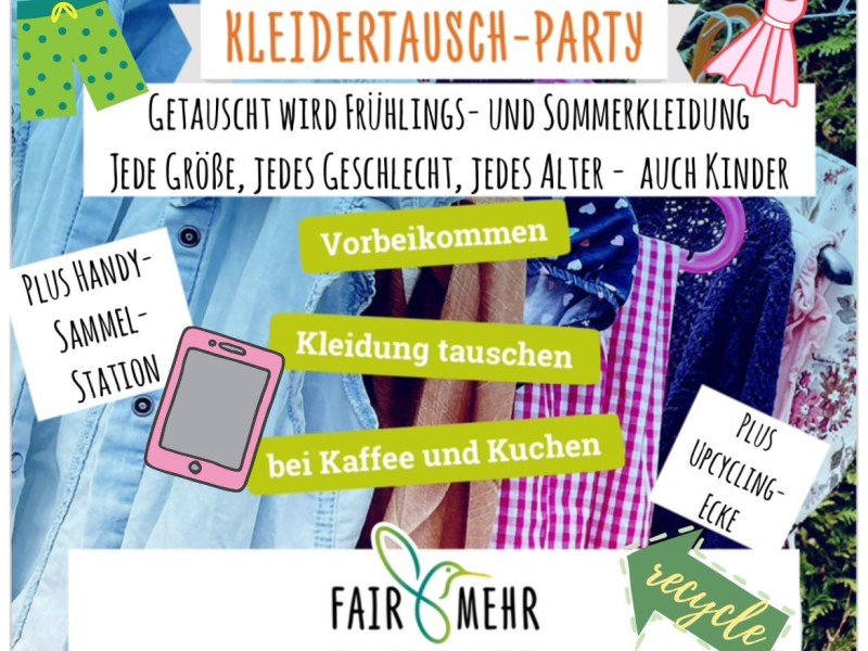 Fair&Share-Kleidertauschparty am 21.3.26